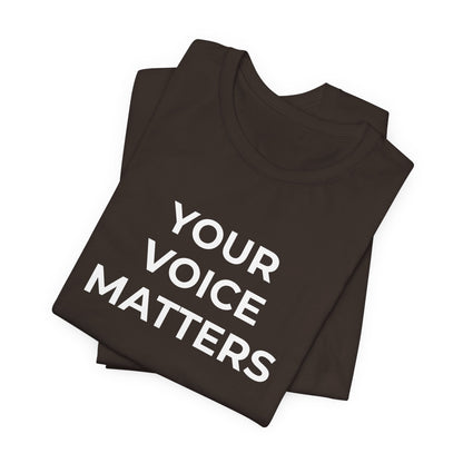 Domestic Violence T-Shirt Your Voice Matters - Wear What You Stand For Products