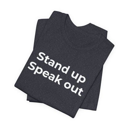 Anti-Bullying and Domestic Violence Awareness T-Shirt for Support and Advocacy - Wear What You Stand For Products