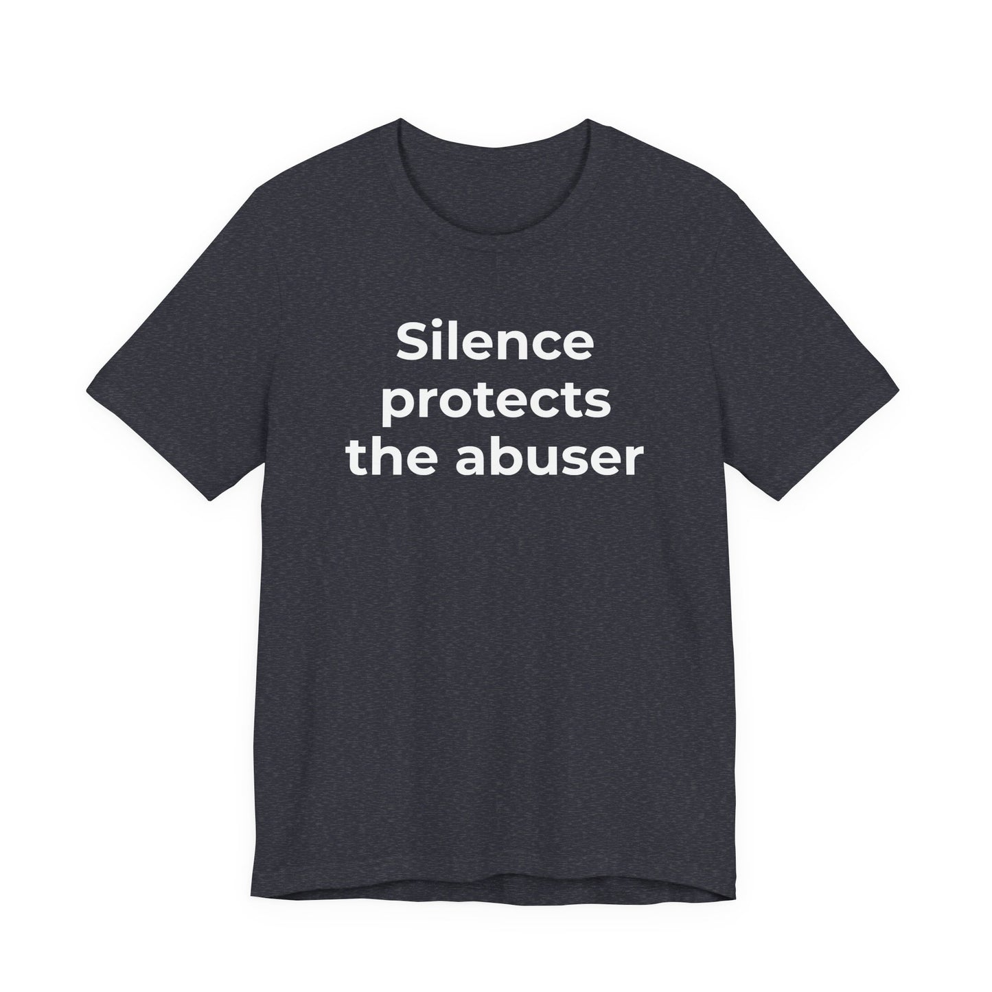 Domestic Violence Awareness T-Shirt - Silence Protects the Abuser - Wear What You Stand For Products
