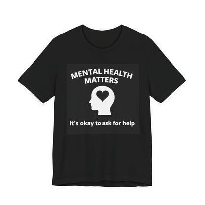 Mental Health T-Shirt - Mental Health Matters with Diagram - Wear What You Stand For Products