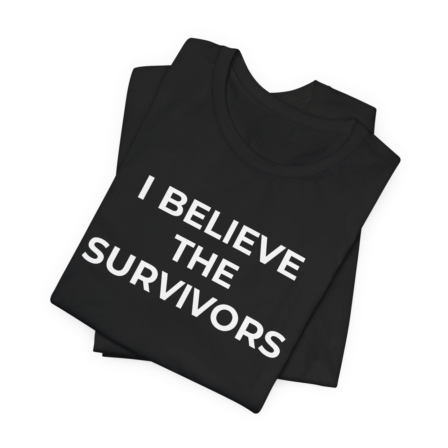Domestic Violence T-Shirt - I Believe the Survivors - Wear What You Stand For Products