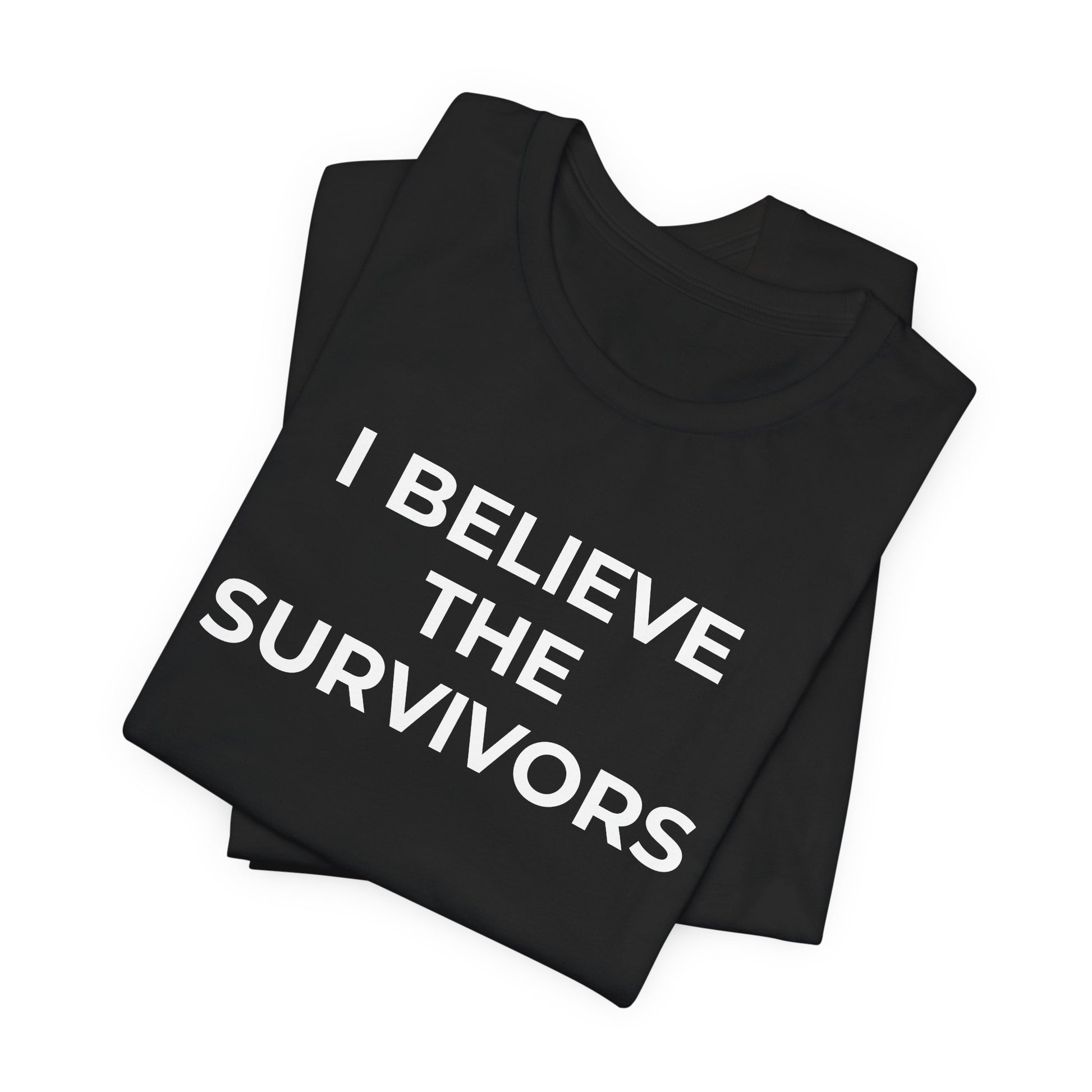 Domestic Violence T-Shirt - I Believe the Survivors - Wear What You Stand For Products