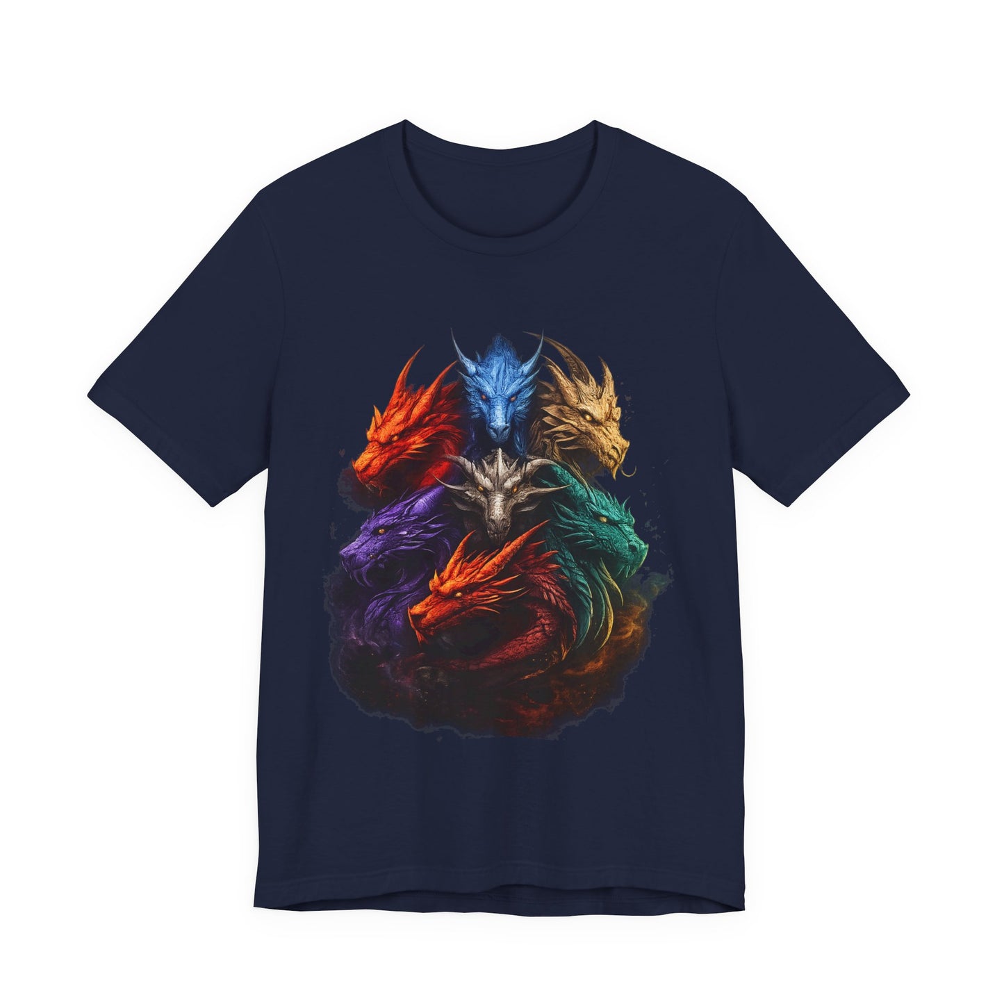 Fun Designs T-Shirt - Dragon Heads - Wear What You Stand For Products