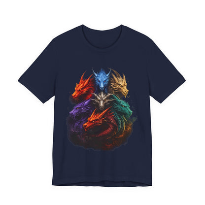 Fun Designs T-Shirt - Dragon Heads - Wear What You Stand For Products