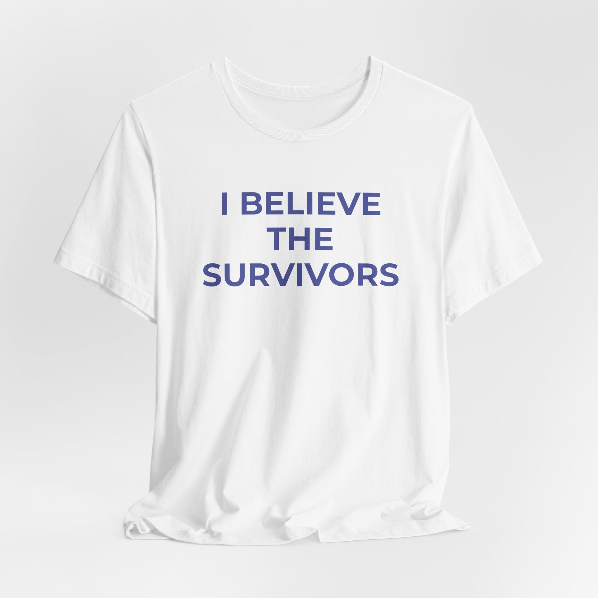 Domestic Violence T-Shirt - I Believe the Survivors - Wear What You Stand For Products