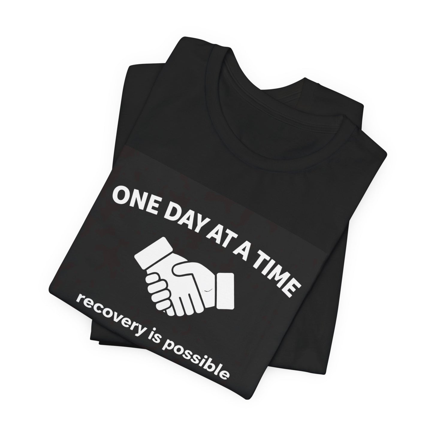 Addiction T-Shirt - One Day at a Time with Diagram - Wear What You Stand For Products