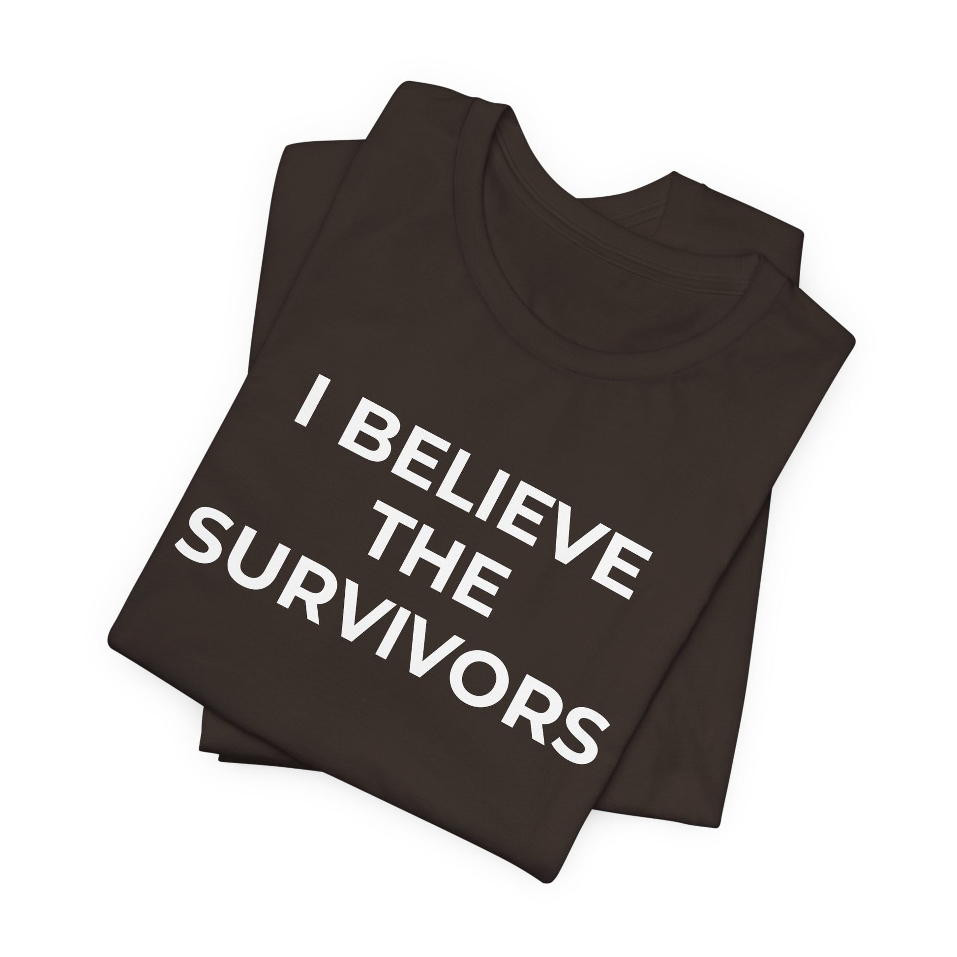 Domestic Violence T-Shirt - I Believe the Survivors - Wear What You Stand For Products