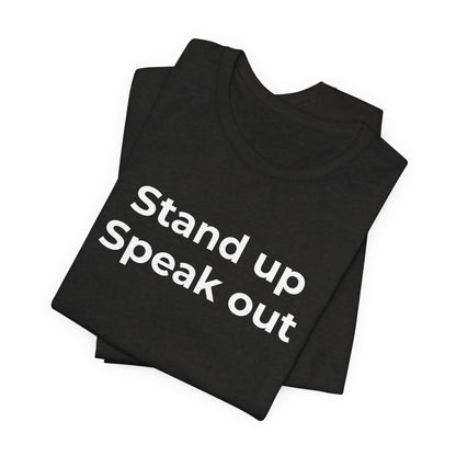 Anti-Bullying and Domestic Violence Awareness T-Shirt for Support and Advocacy - Wear What You Stand For Products