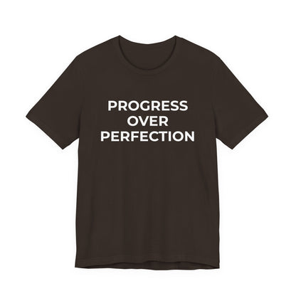 Addiction T-Shirt - Progress over Perfection - Wear What You Stand For Products