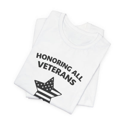 Veterans T-Shirt - Honoring All Veterans with Diagram - Wear What You Stand For Products