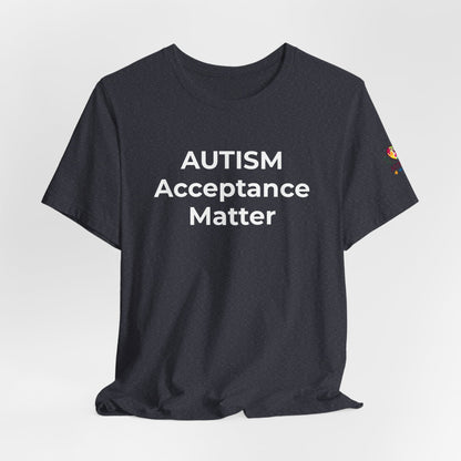 "Autism T-Shirt Acceptance Matters Shirt Support the Spectrum - Wear What You Stand For Products"