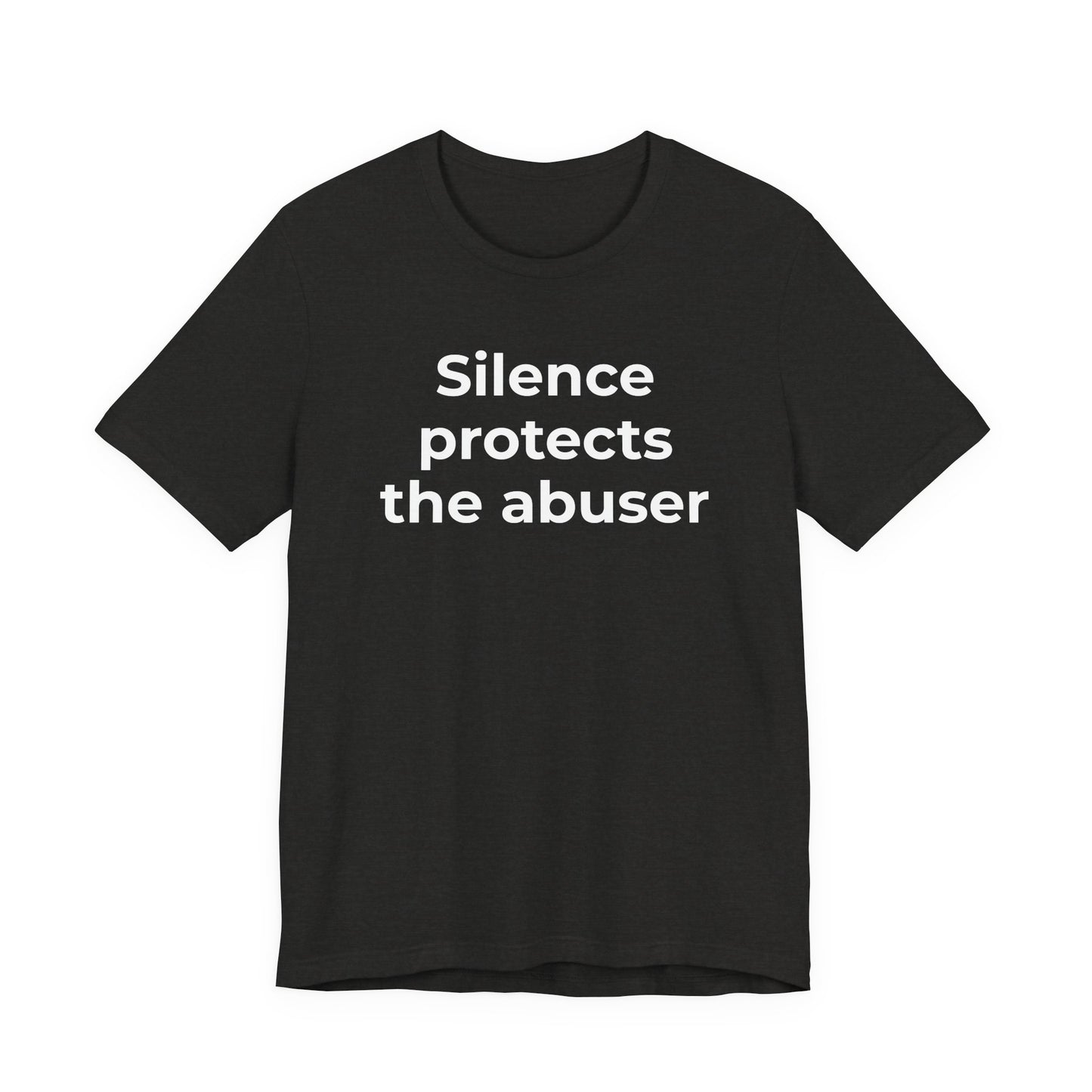Domestic Violence Awareness T-Shirt - Silence Protects the Abuser - Wear What You Stand For Products
