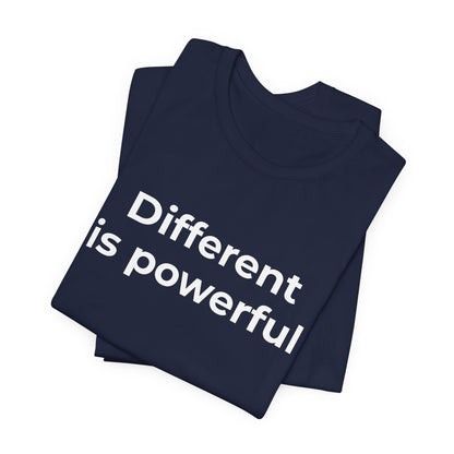 Anti-Bullying Awareness  Different is Powerful TShirt - Wear What You Stand For Products