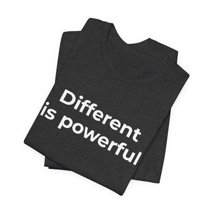 Anti-Bullying Awareness  Different is Powerful TShirt - Wear What You Stand For Products