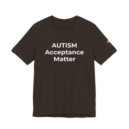 "Autism T-Shirt Acceptance Matters Shirt Support the Spectrum - Wear What You Stand For Products"