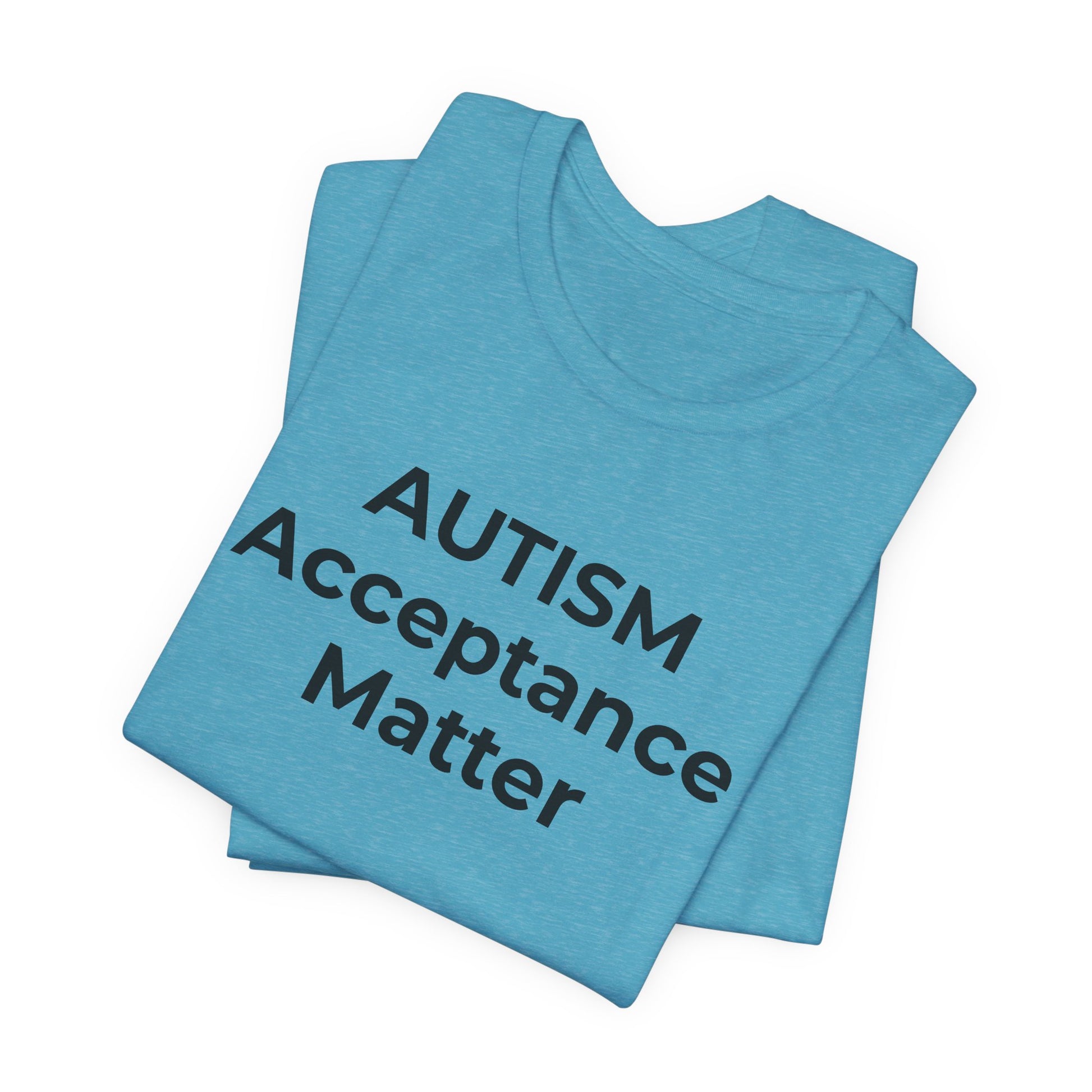 "Autism T-Shirt Acceptance Matters Shirt Support the Spectrum - Wear What You Stand For Products"