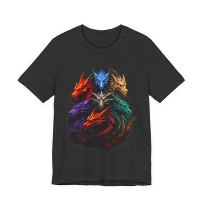 Fun Designs T-Shirt - Dragon Heads - Wear What You Stand For Products