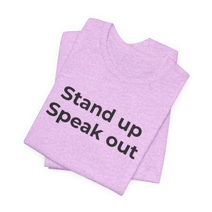 Anti-Bullying and Domestic Violence Awareness T-Shirt for Support and Advocacy - Wear What You Stand For Products