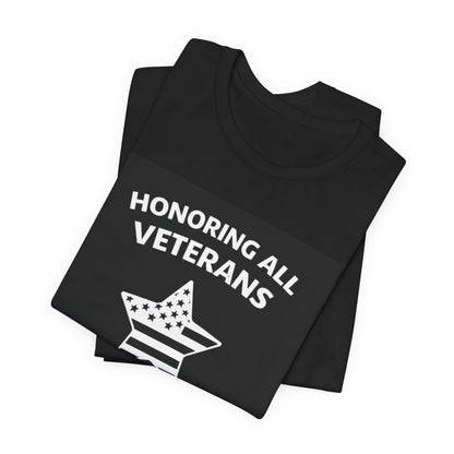 Veterans T-Shirt - Honoring All Veterans with Diagram - Wear What You Stand For Products