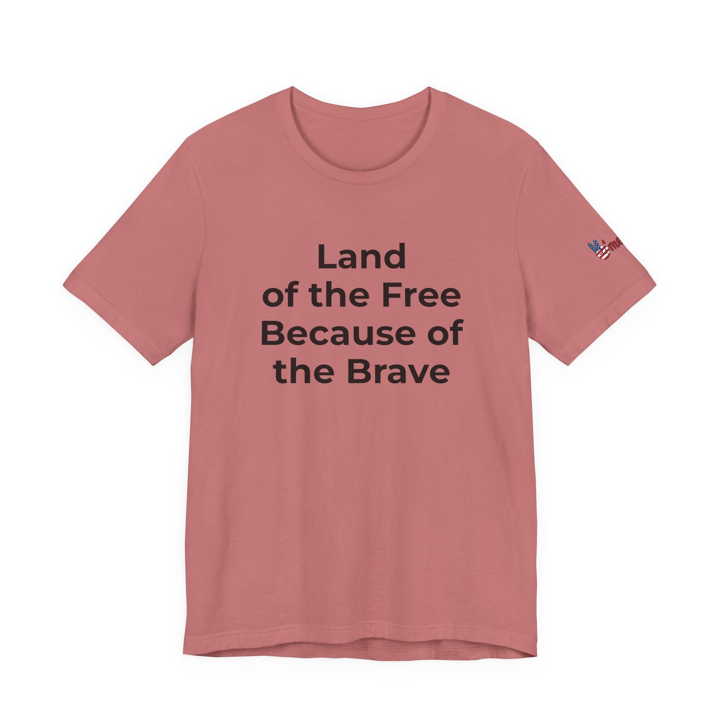 Veterans T-Shirt - Land of the Free Because of the Brave - Wear What You Stand For Products