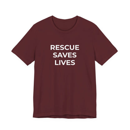 Pet Rescues T-Shirt Rescue Saves Lives - Wear What You Stand For Products