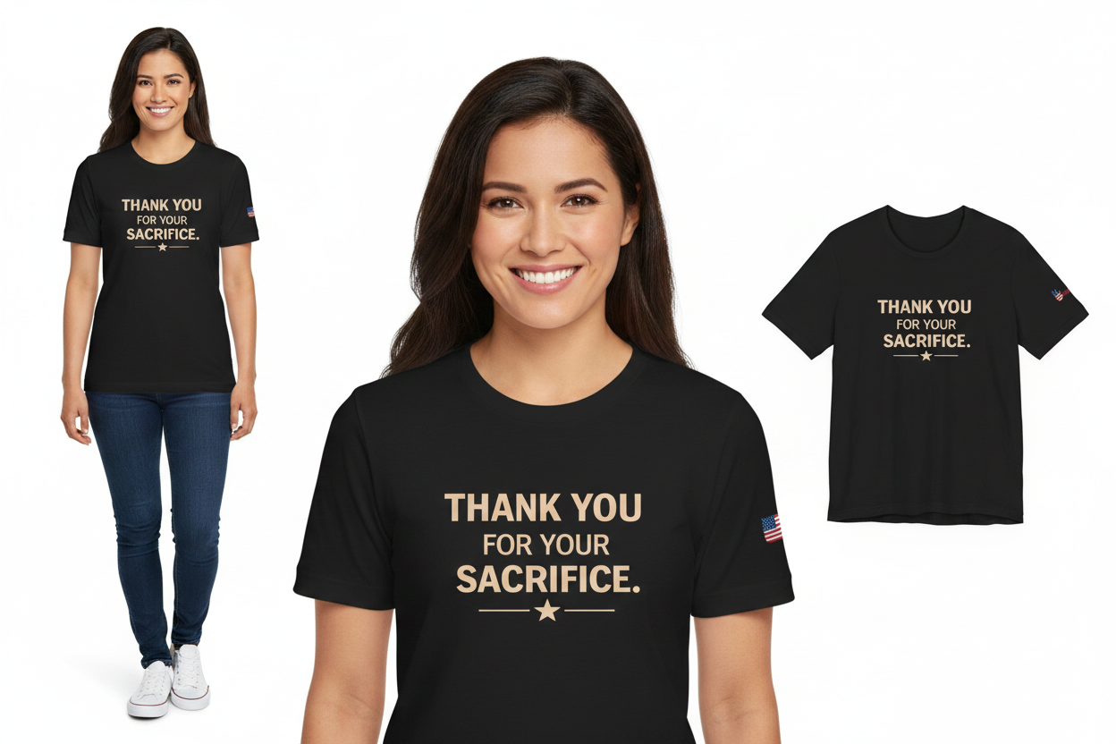 Veterans T-Shirt - Thank You for Your Sacrifice